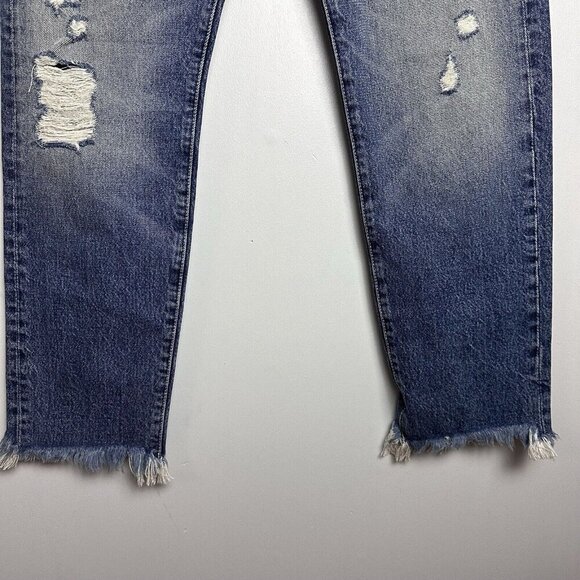 AYR Jeans Womens Size 30  Blue Form‎ Tapered Raw Hem Distressed - Picture 7 of 15